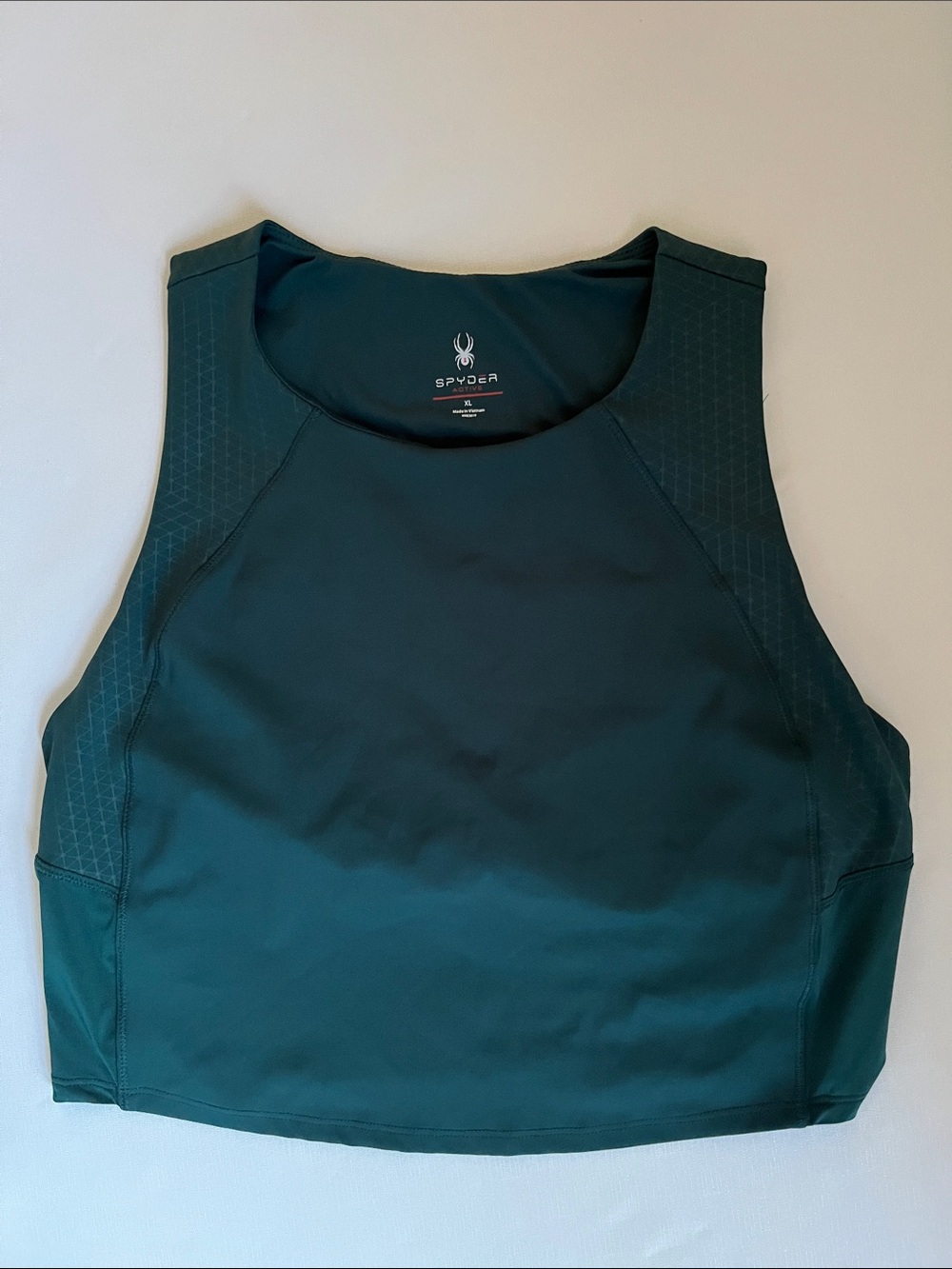Spyder Deep Teal Performance Crop Tank